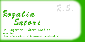 rozalia satori business card