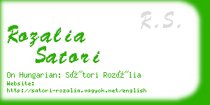 rozalia satori business card